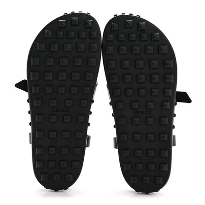 Hermes Calfskin Womens Inboard Sandals 38 Black 12 of 18