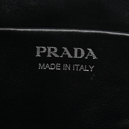 Prada Soft Calfskin Impunture Diagramme Clutch Black 6 of 9