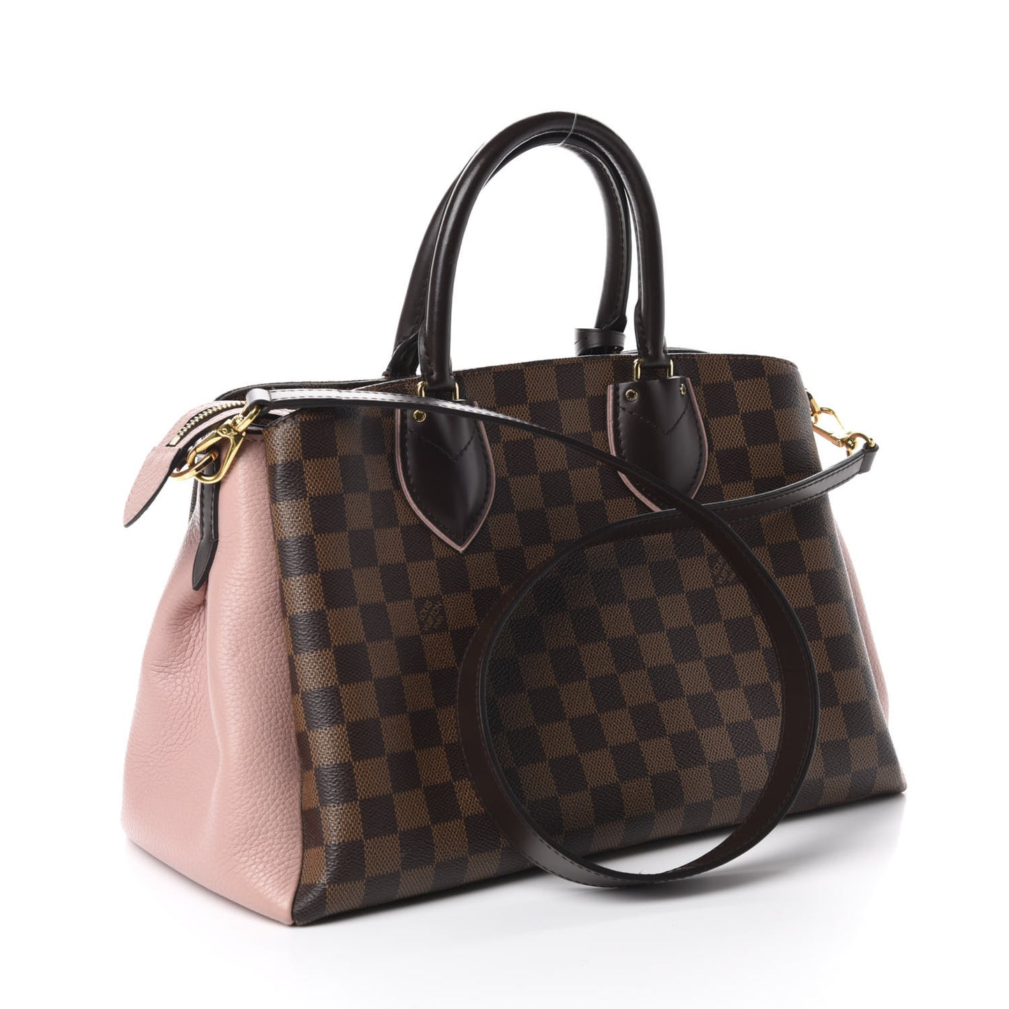 Cuir Taurillon Damier Ebene Normandy Magnolia