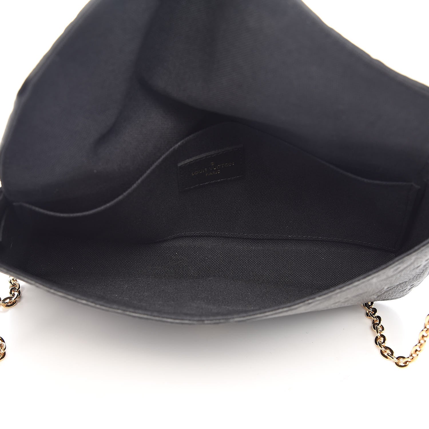 Louis Vuitton Empreinte Pochette Felicie Chain Wallet Black 5 of 12