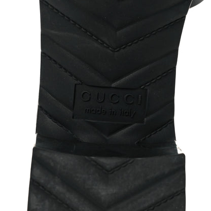 Gucci Rubber Gucci Logo Womens Platform 20/60mm Slide Sandals 36 Black 16 of 24