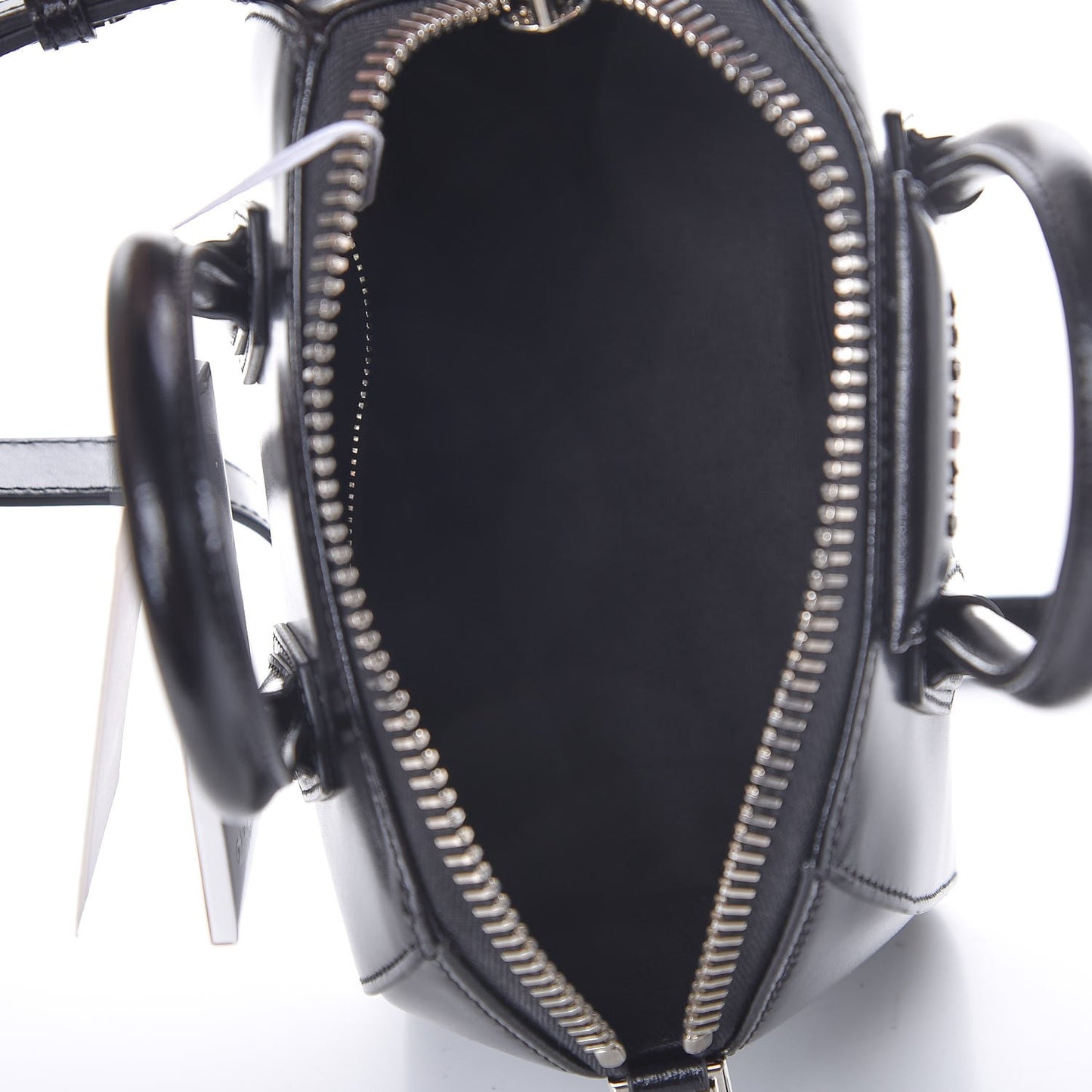 Shiny Lord Calfskin Mini Antigona Black