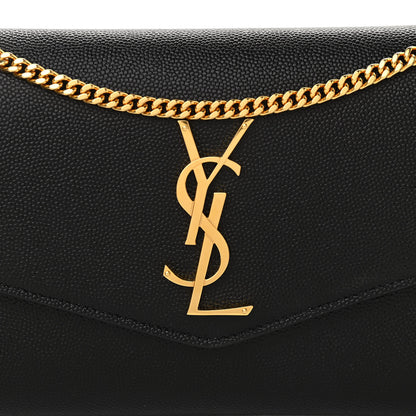 Saint Laurent Grain De Poudre Uptown Chain Wallet Black 8 of 11