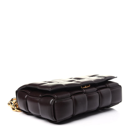 Bottega Veneta Lambskin Maxi Intreccio Padded Chain Cassette Crossbody Bag Black 4 of 9