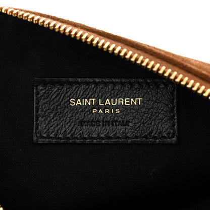 Saint Laurent Suede Amalia Hobo Caramel Cognac 7 of 11