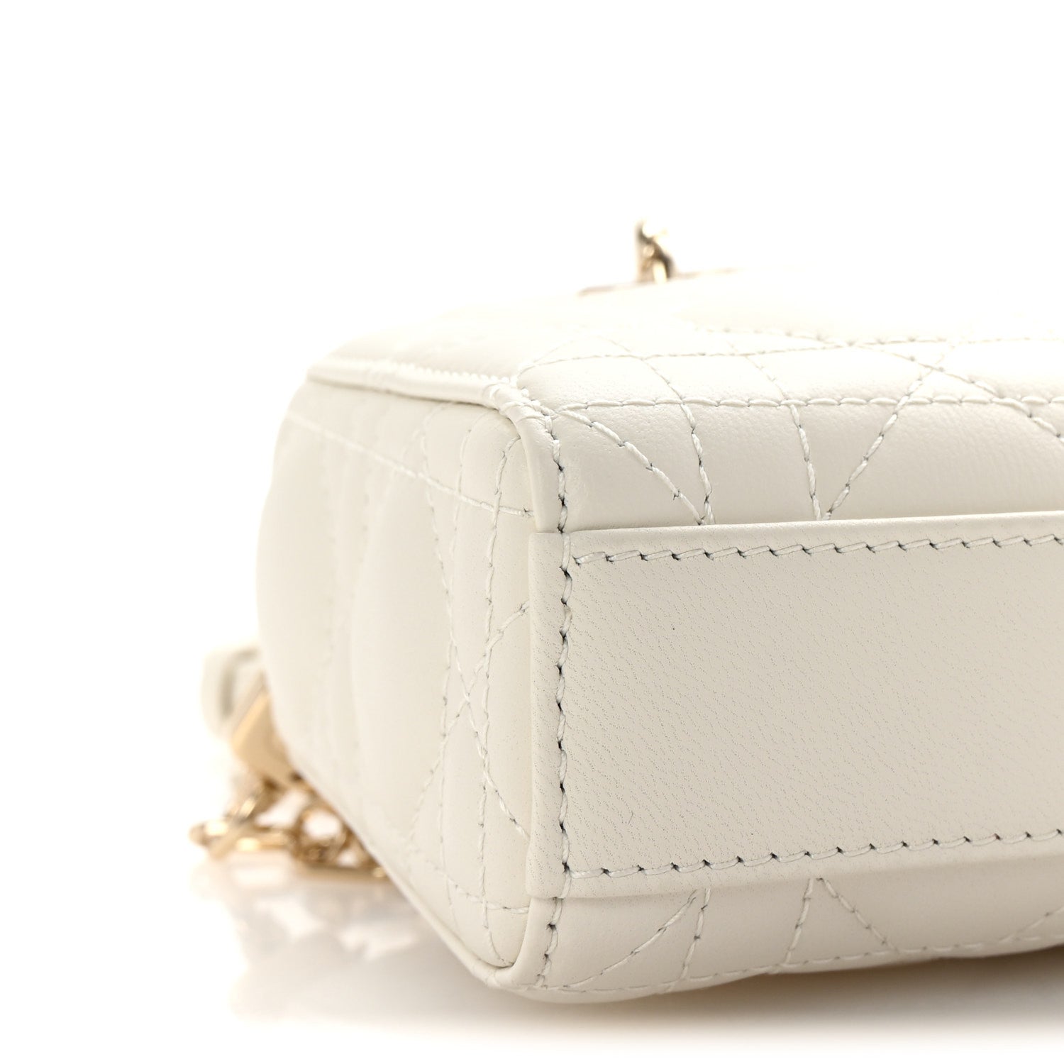Christian Dior Lambskin Cannage Micro Lady D-Joy Latte 9 of 11