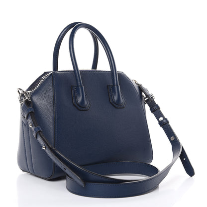 Givenchy Sugar Goatskin Mini Antigona Night Blue 3 of 11