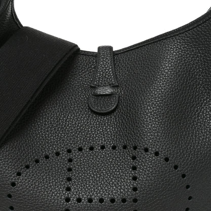 Hermes Taurillon Clemence Evelyne III PM Black 7 of 9