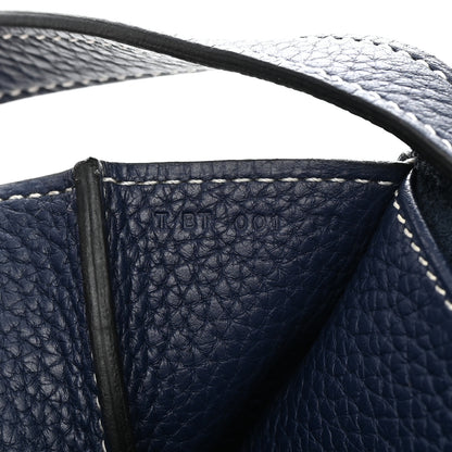 Hermes Taurillon Clemence Halzan 31 GM Bleu Encre 7 of 15