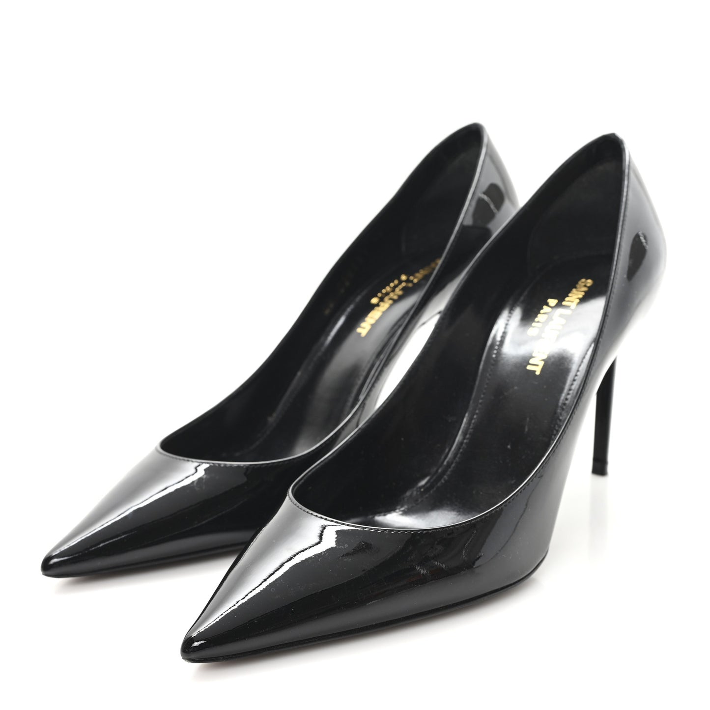 Patent Calfskin Zoe 85 Pump 38 Black
