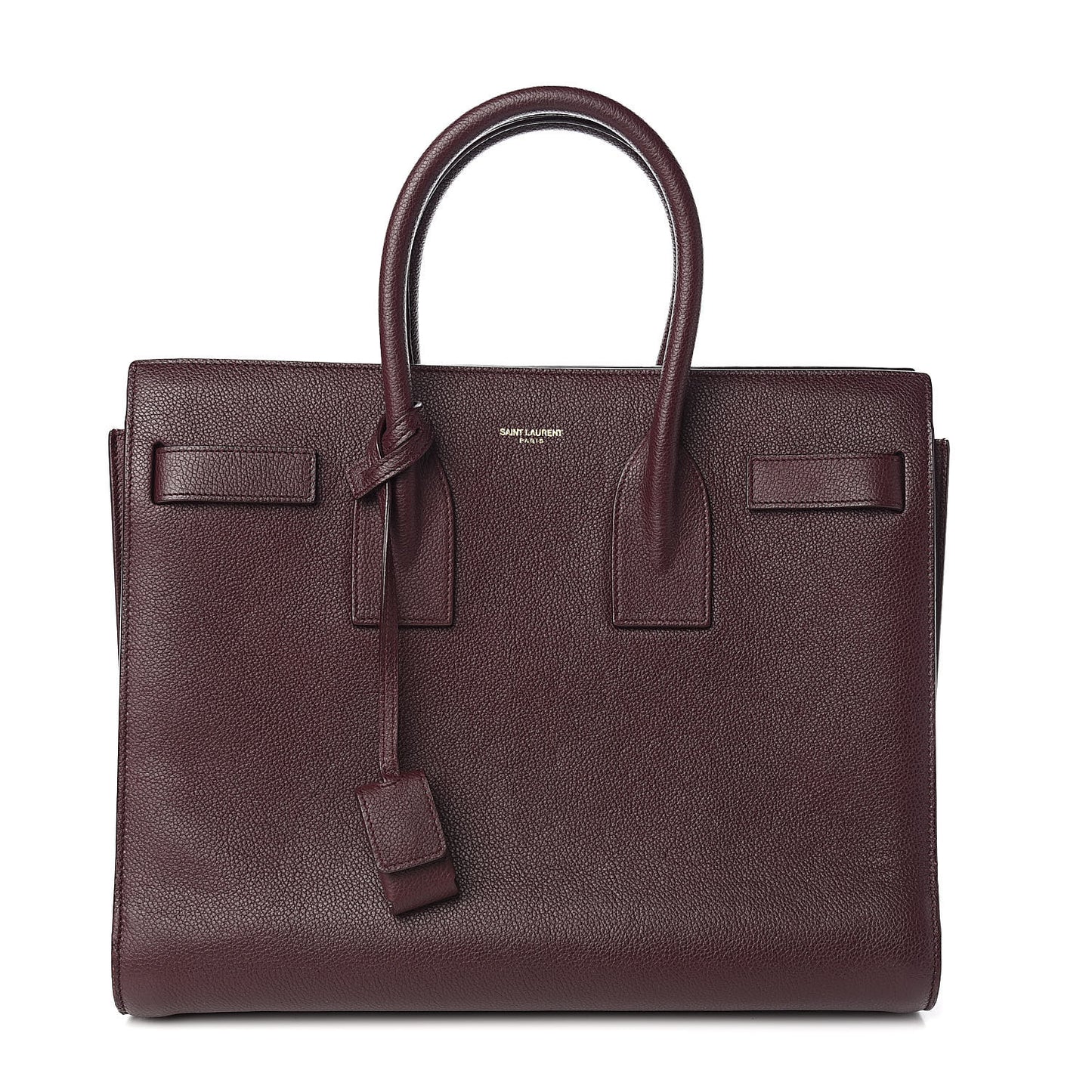 Grained Calfskin Small Classic Sac De Jour Bordeaux