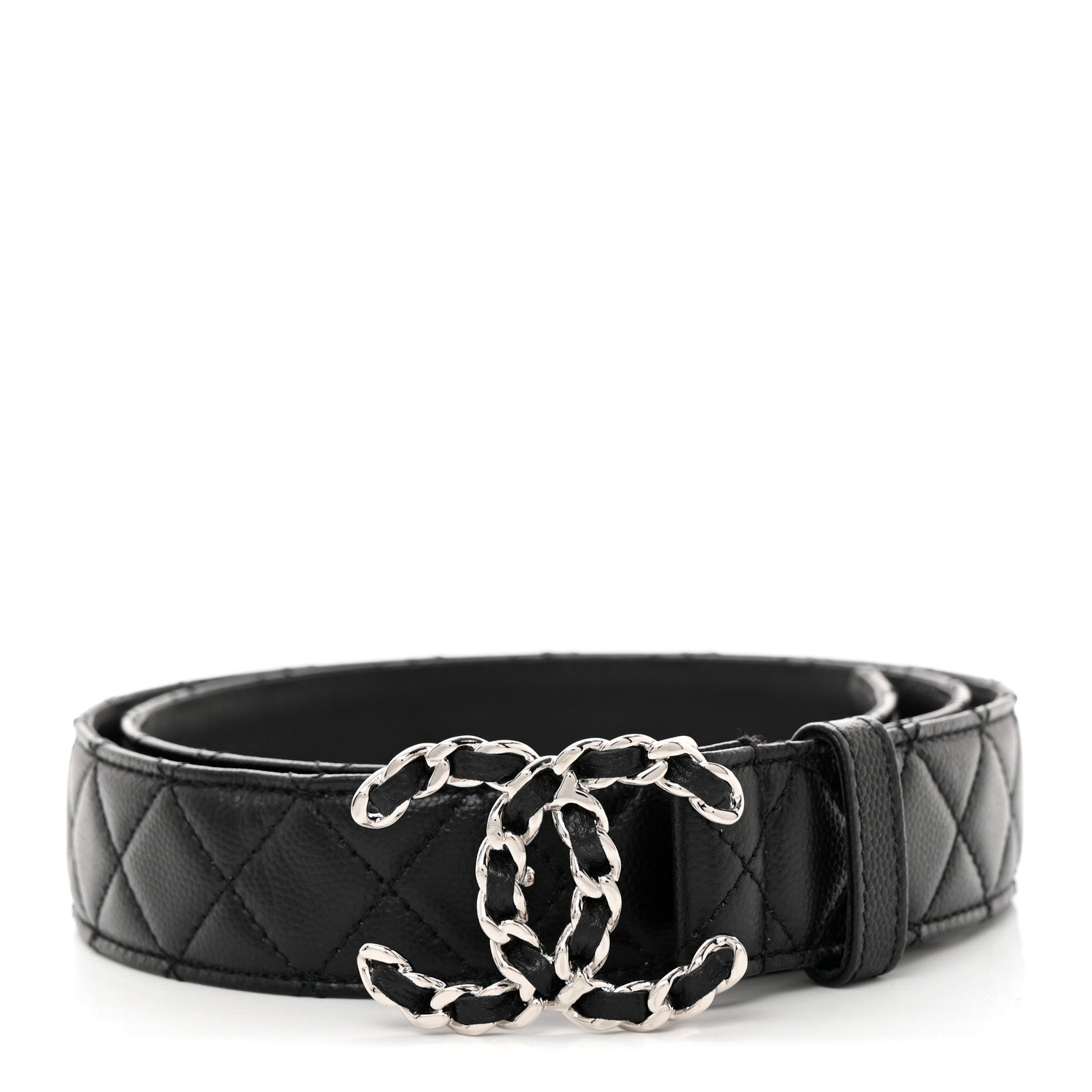 Chanel Caviar Quilted CC Chain Belt 95 38 Black 1 of 7