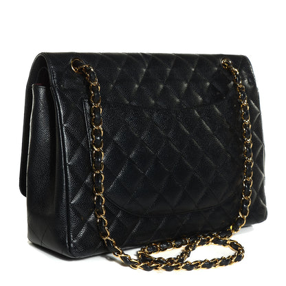 Chanel Caviar Quilted Maxi Double Flap Black 3 of 8