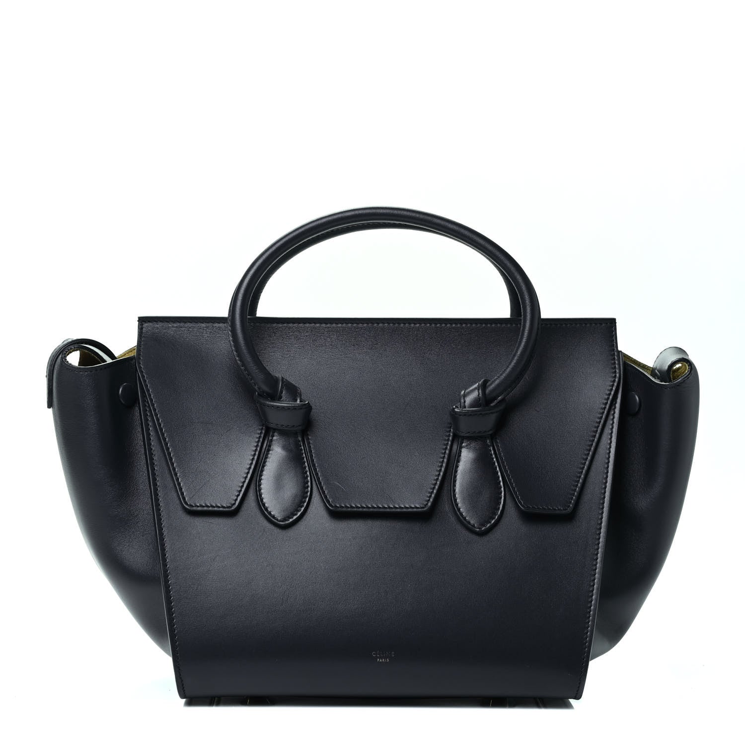 Celine Smooth Calfskin Small Tie Knot Tote Midnight 1 of 4