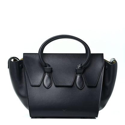 Celine Smooth Calfskin Small Tie Knot Tote Midnight 1 of 4
