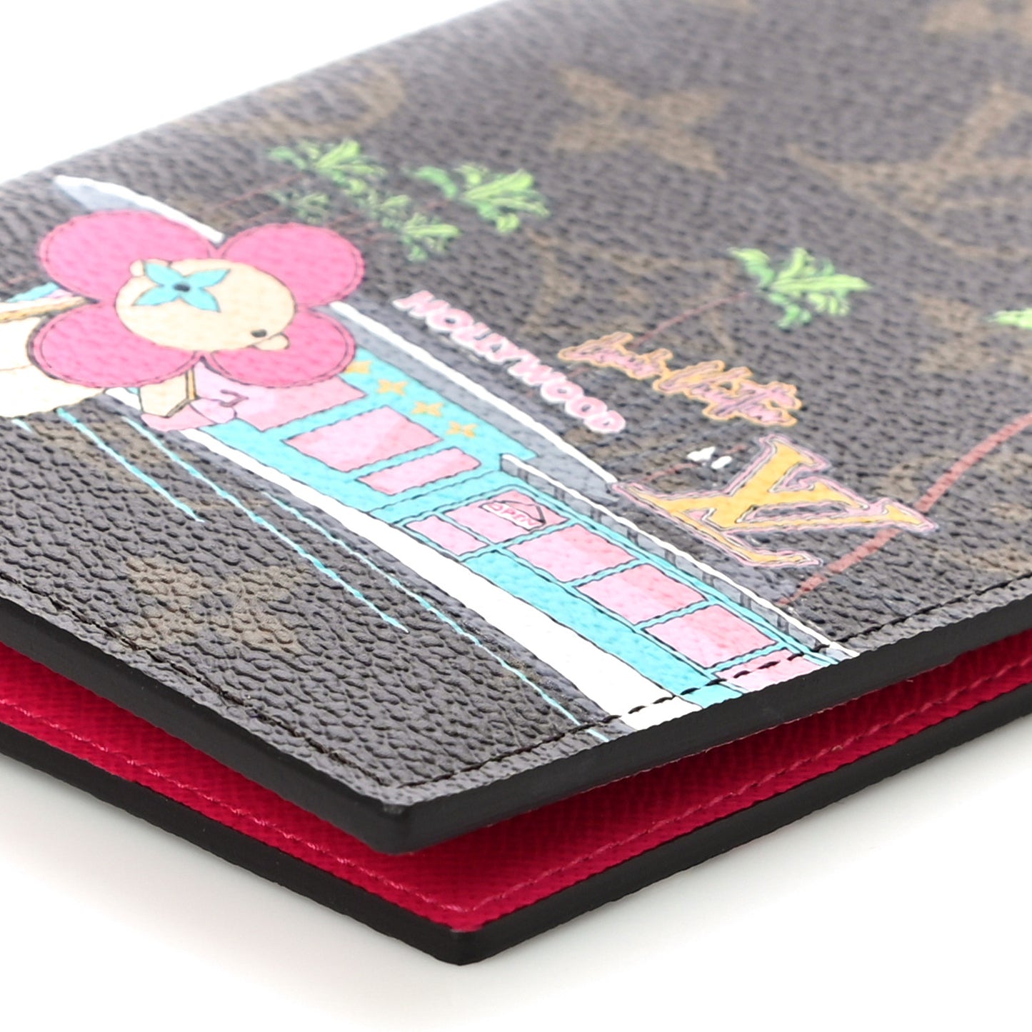Monogram 2021 Christmas Animation Hollywood Passport Cover Fuchsia