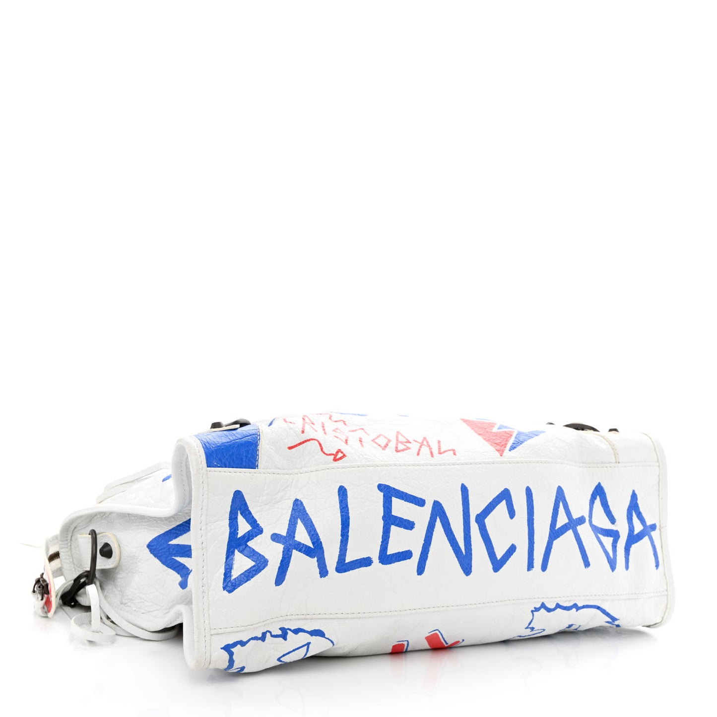 Agneau Graffiti All Over Classic Hardware City White Bleu Rouge