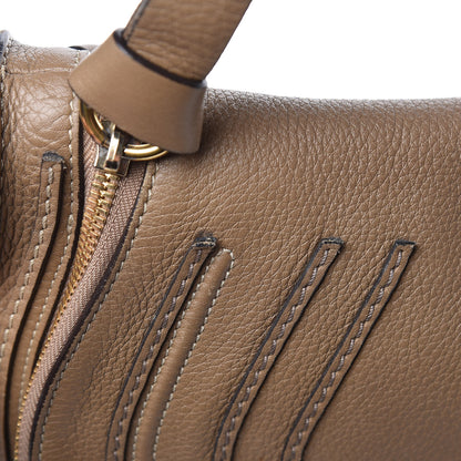 Chloe Calfskin Medium Marcie Round Zip Crossbody Bag Nut 13 of 18