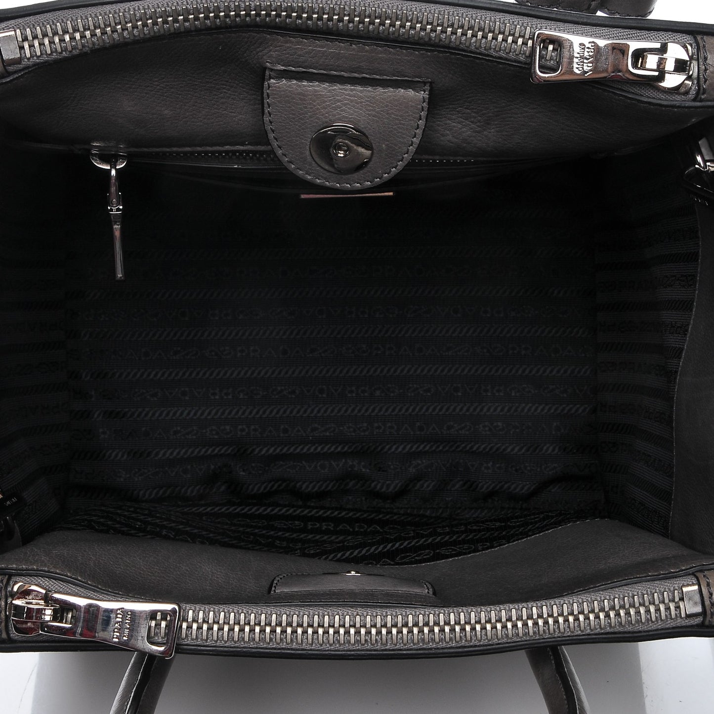 Glace Calf Twin Pocket Tote Marmo