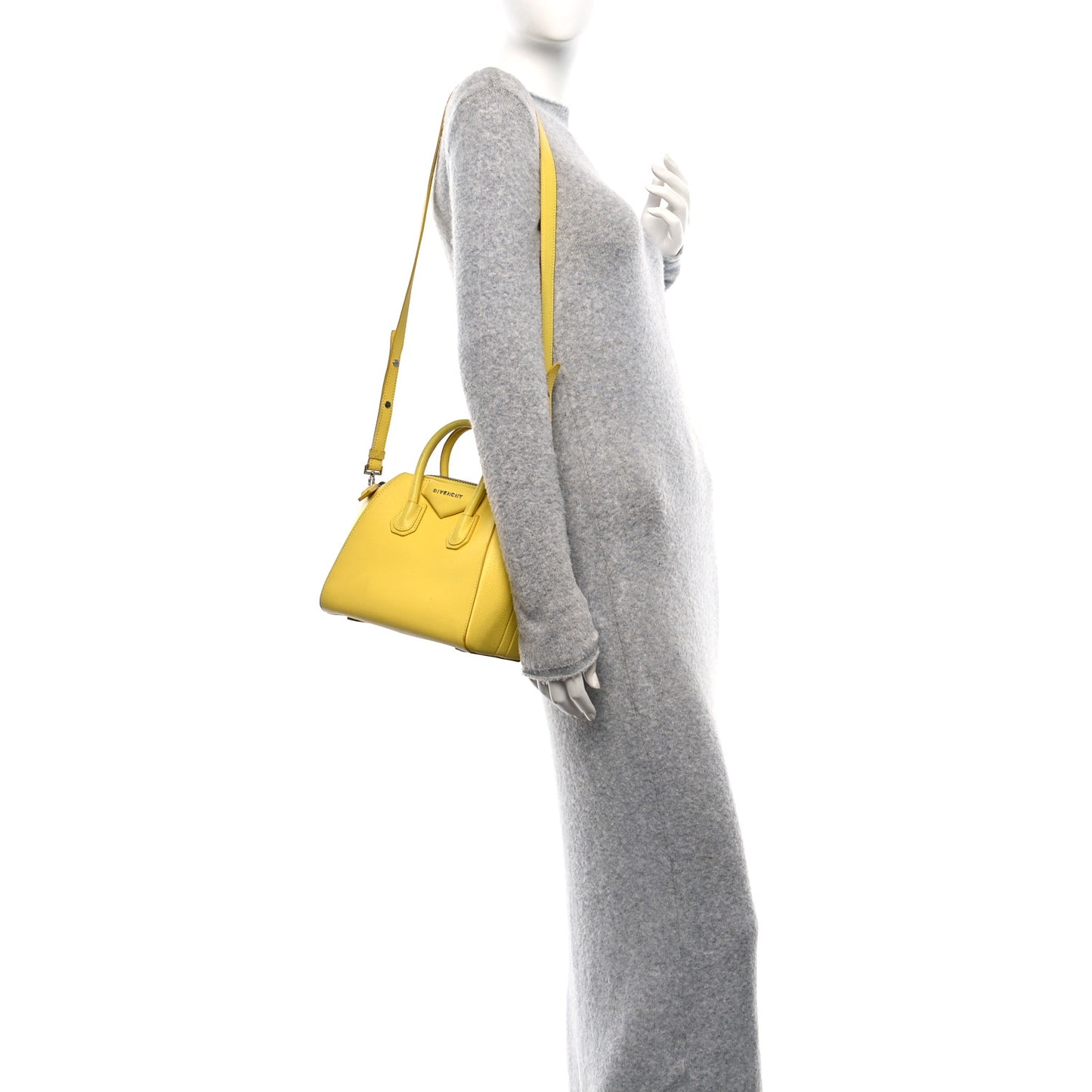 Sugar Goatskin Mini Antigona Yellow