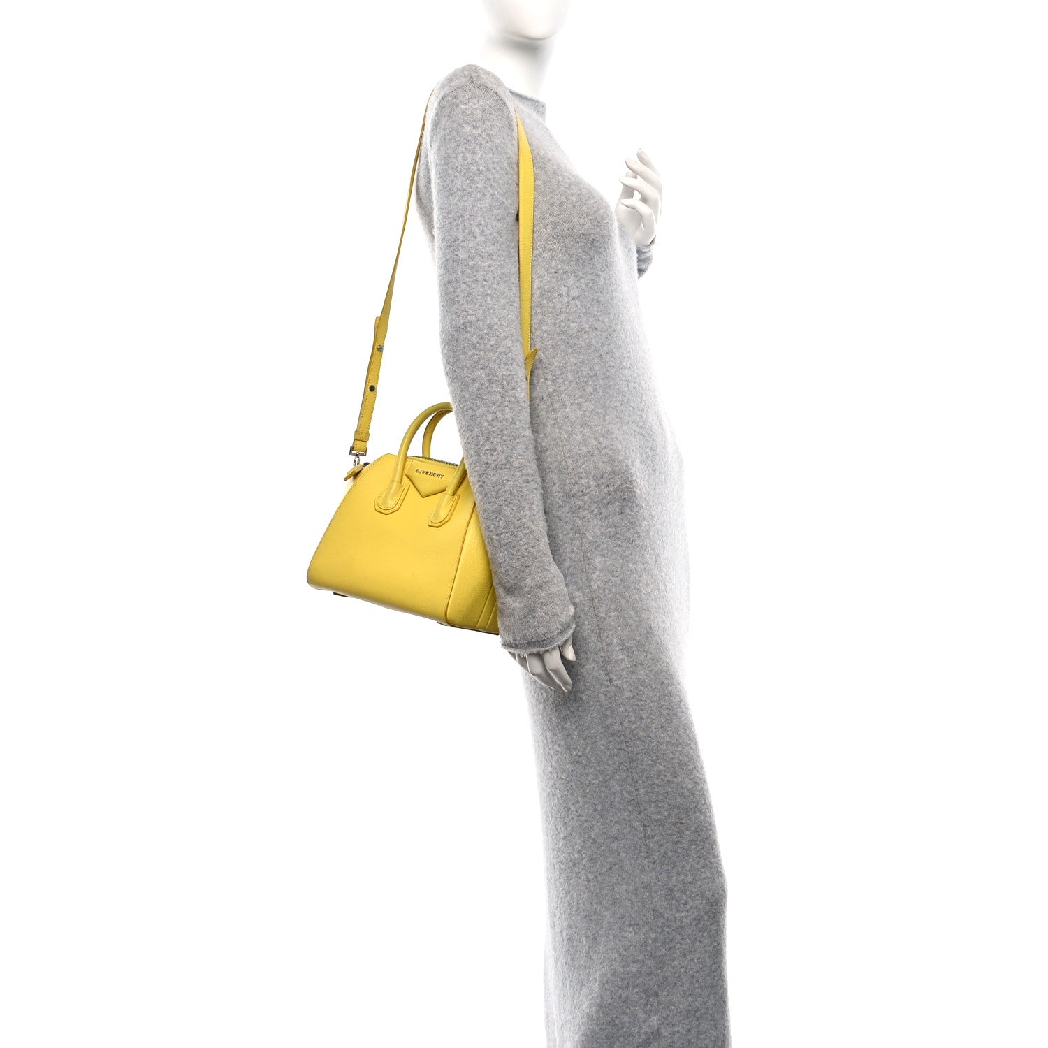 Givenchy Sugar Goatskin Mini Antigona Yellow 2 of 18