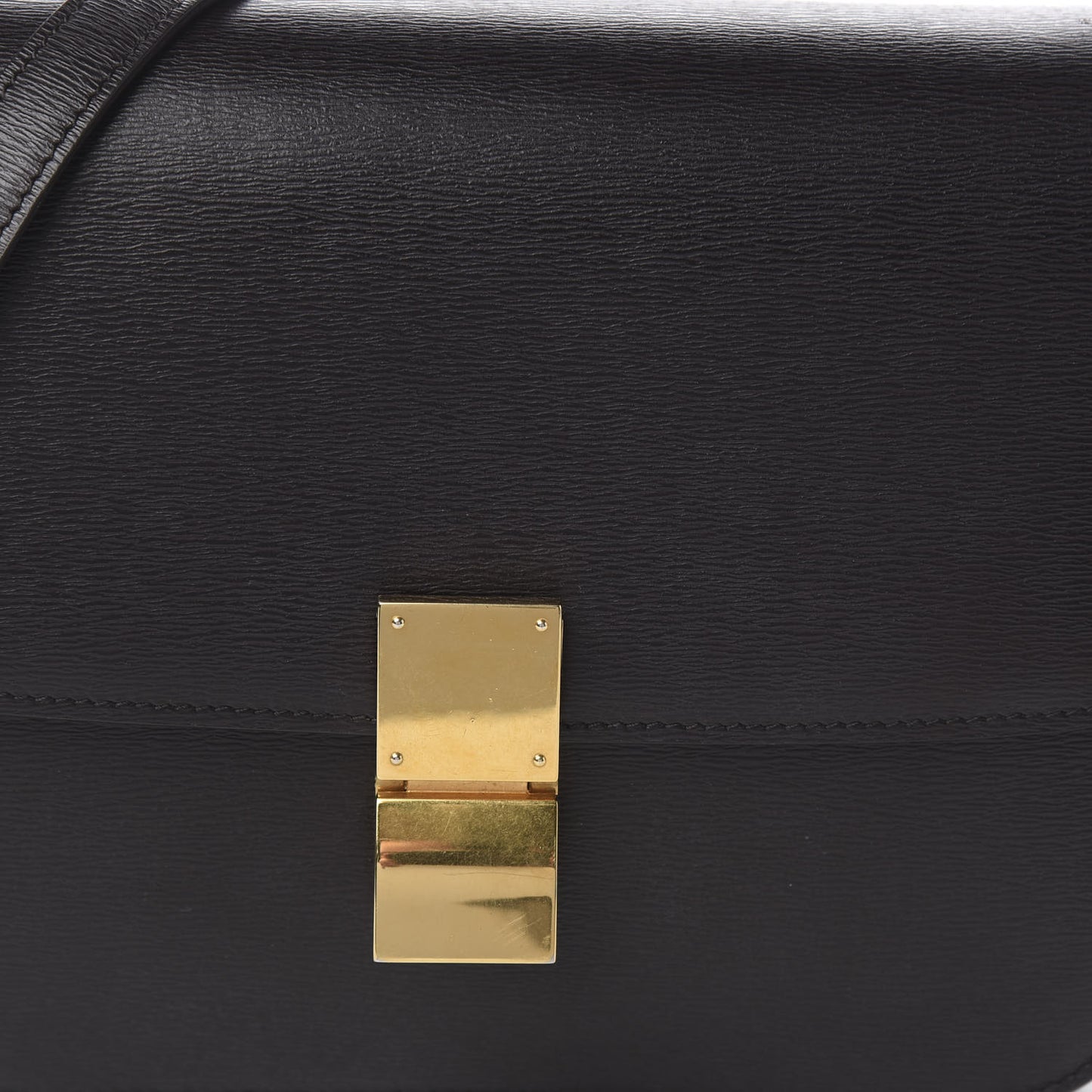 Liege Calfskin Medium Classic Box Flap Bag Black