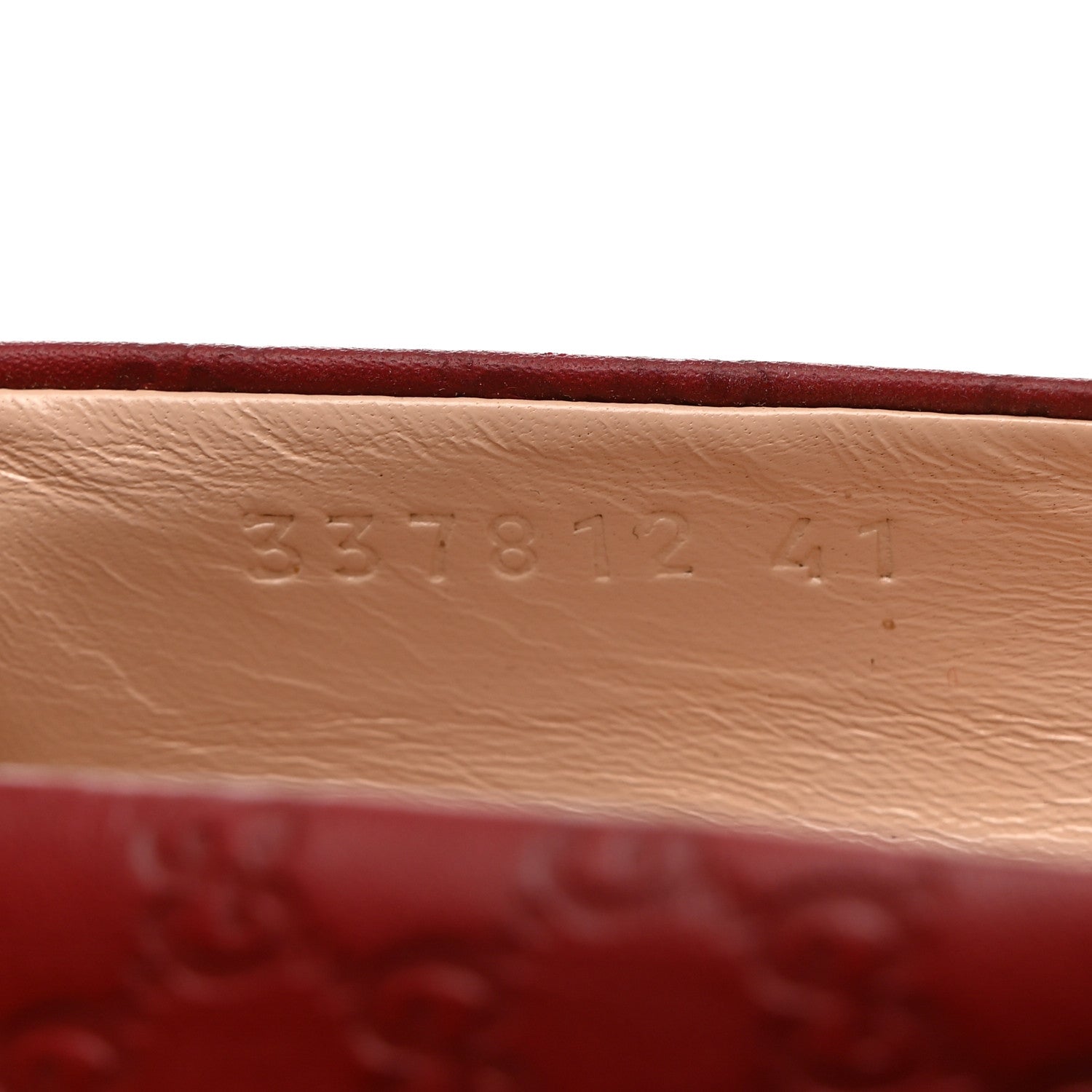 Gucci Soft Guccissima GG Peep Toe Heels 41 Red 7 of 8