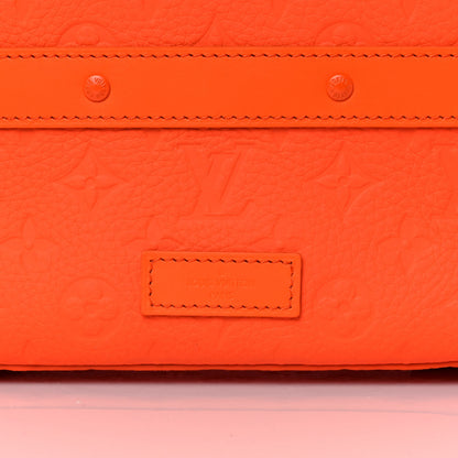 Louis Vuitton Taurillon Empreinte Soft Trunk Backpack PM Orange 9 of 9