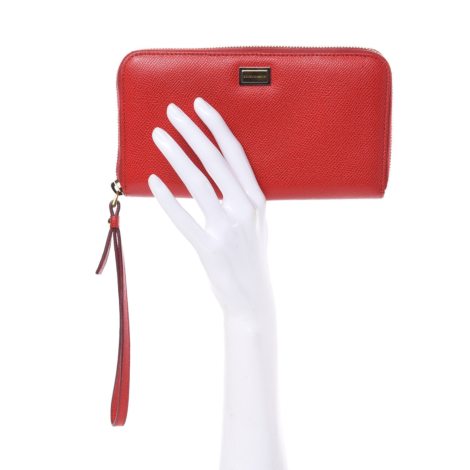 Dolce & Gabbana Dauphine Zip Around Wristlet Wallet Red 2 of 12