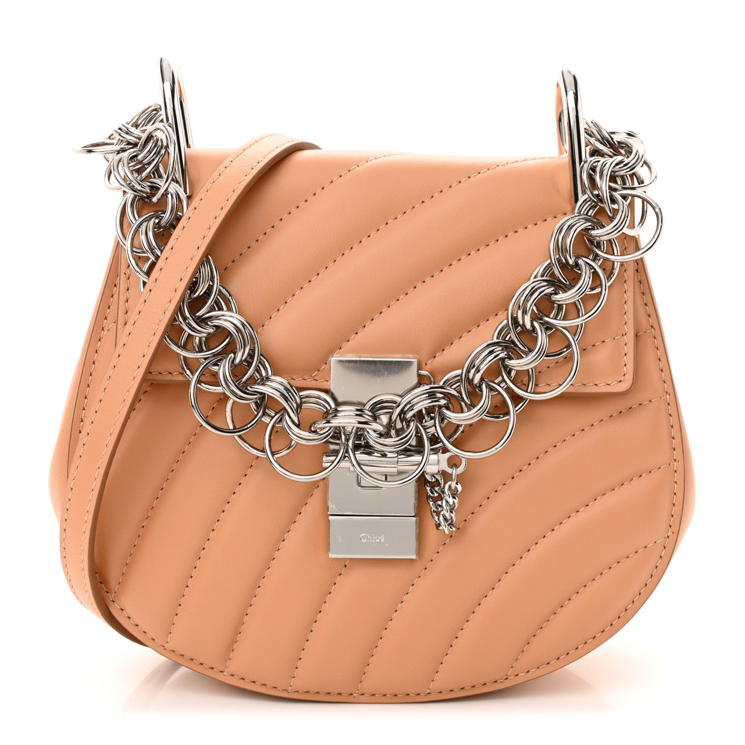 Chloe Calfskin Quilted Mini Drew Bijou Shoulder Bag Blushy Pink 1 of 9