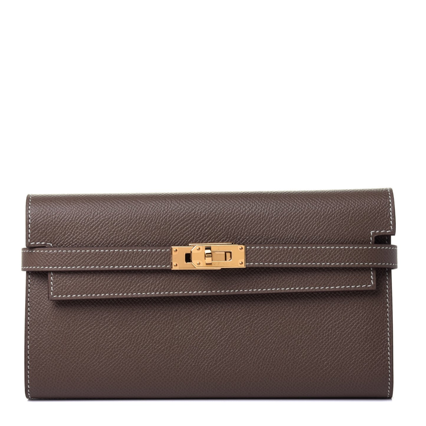 Epsom Kelly Longue Wallet Etoupe
