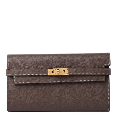 Hermes Epsom Kelly Longue Wallet Etoupe 1 of 5