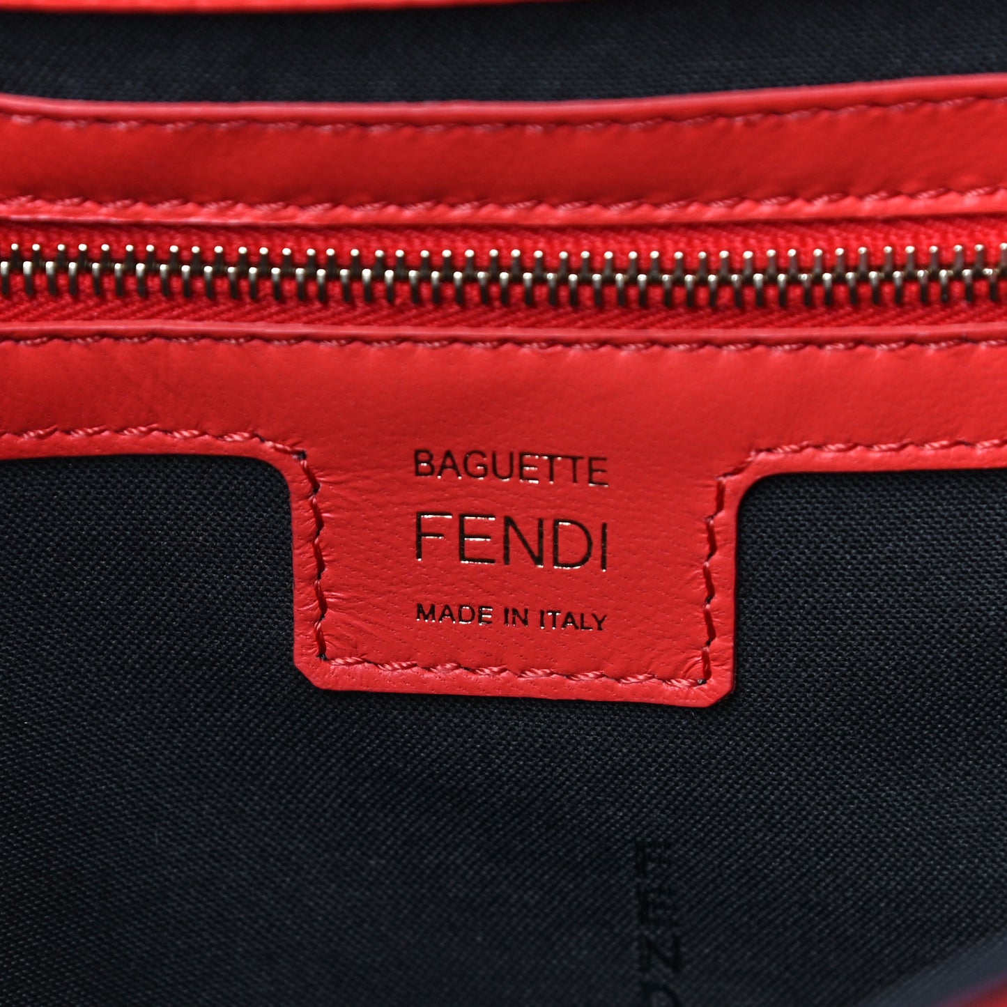Nappa FF 1974 Embossed Baguette Tulipano
