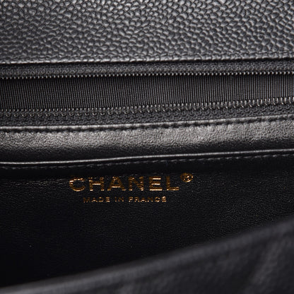 Chanel Caviar Quilted Jumbo Single Flap Black 7 of 9