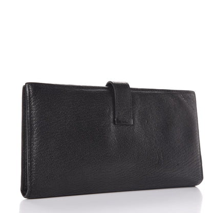 Hermes Chevre Mysore Bearn Wallet Black 3 of 7
