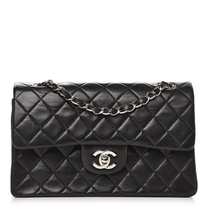 Chanel Lambskin Quilted Small Double Flap Black 2 of 10