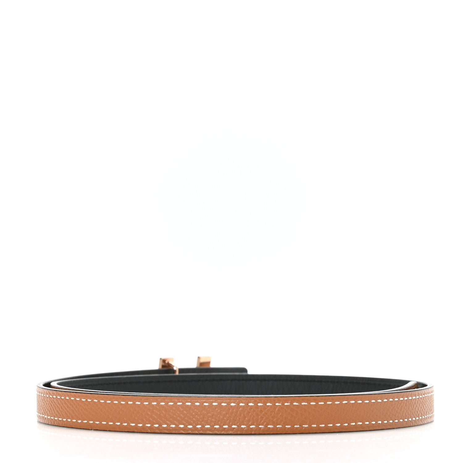 Hermes Epsom Swift 13mm H Medor Belt 70 Gold Black 2 of 6