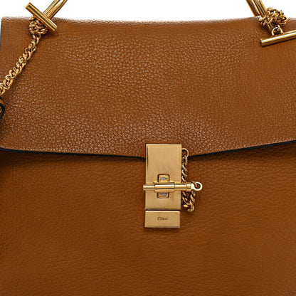 Chloe Grained Lambskin Large Drew Shoulder Bag Caramel 7 of 11