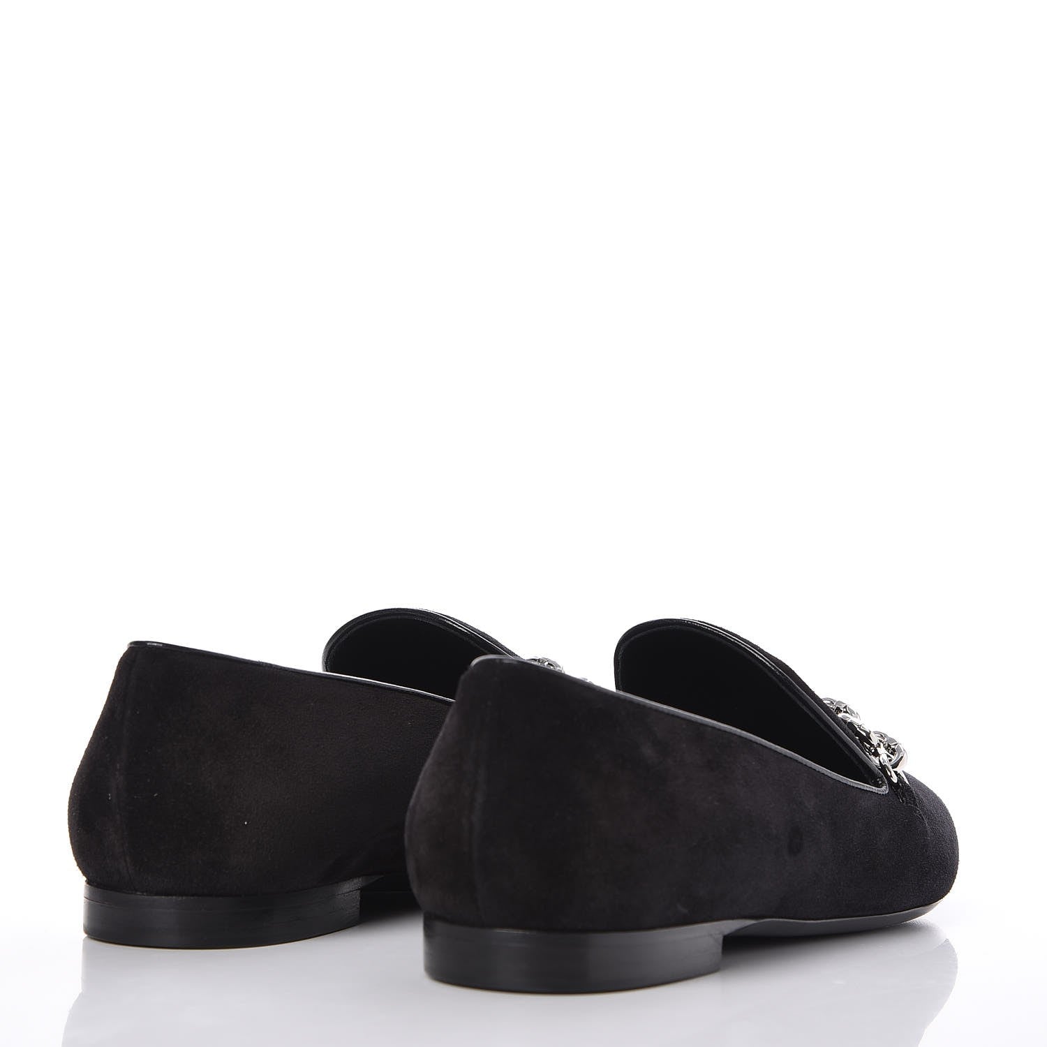 Louis Vuitton Suede Schoolgirl Flat Slippers 39 Black 4 of 8