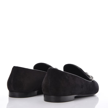 Louis Vuitton Suede Schoolgirl Flat Slippers 39 Black 4 of 8