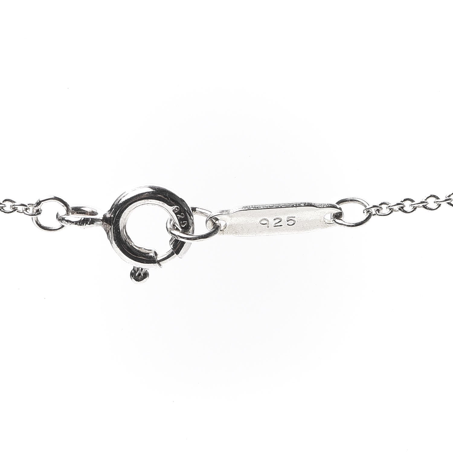Tiffany Sterling Silver Letters Lariat Necklace 5 of 6