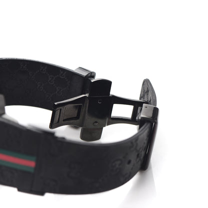 Gucci Stainless Steel Rubber 45mm Digital I-Gucci Web Watch Black 5 of 5