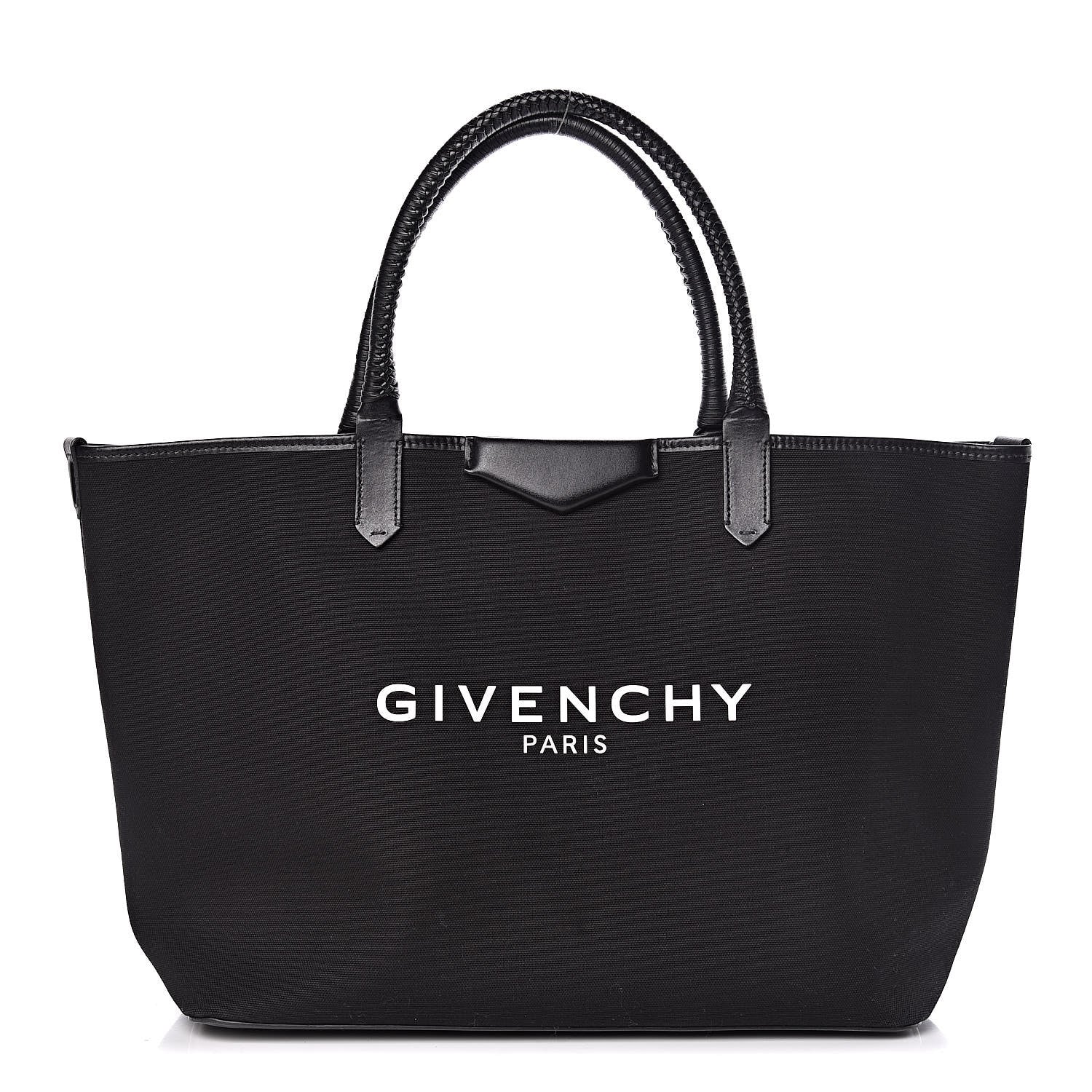 Givenchy Canvas Medium Antigona Logo Tote Black 1 of 10