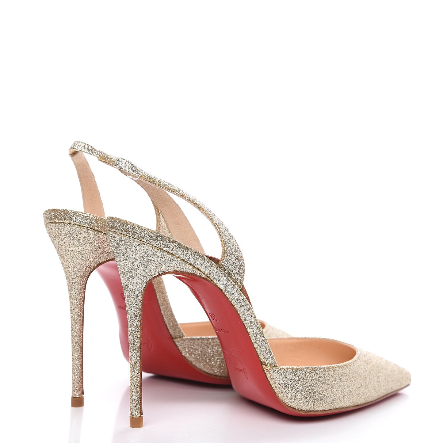Glitter Ever 100 Pumps 38 Platine