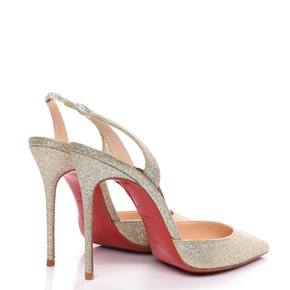Christian Louboutin Glitter Ever 100 Pumps 38 Platine 4 of 12