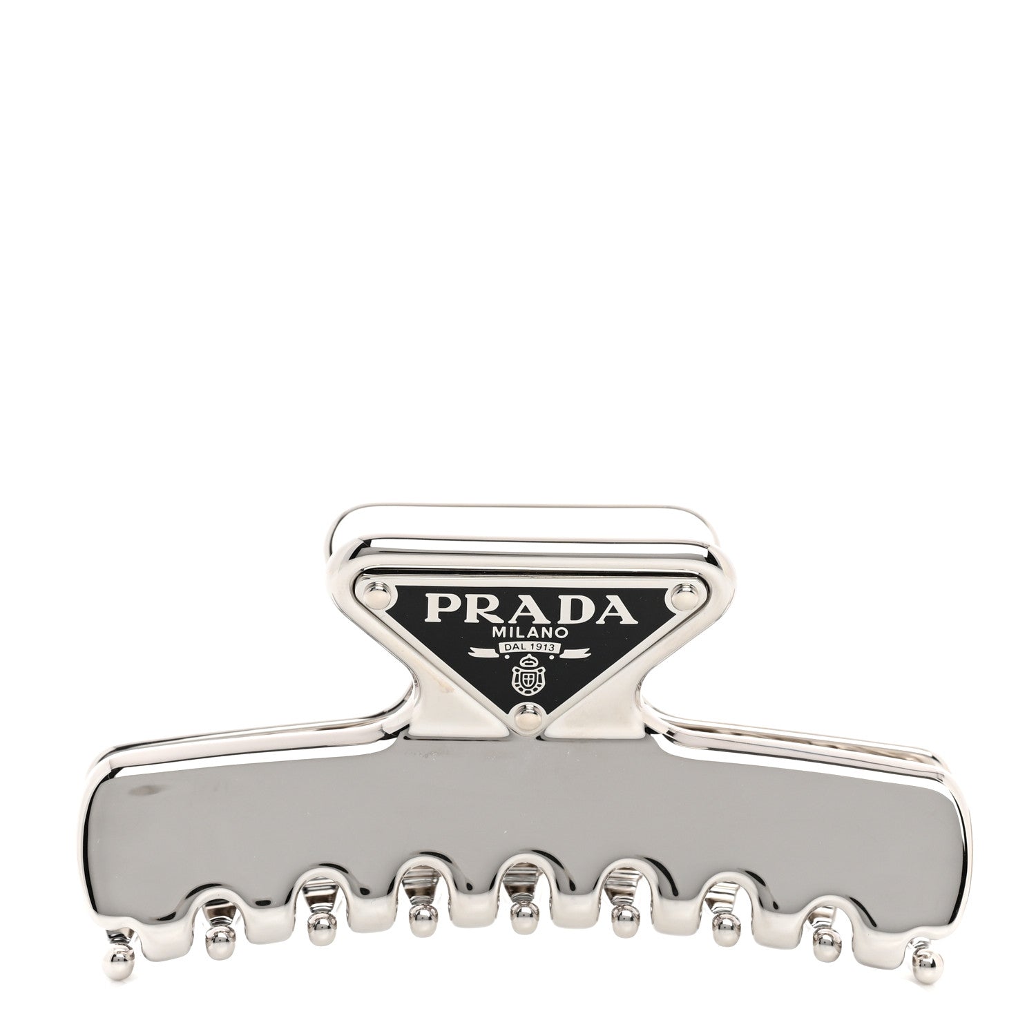 Prada Metal Hair Clip Silver 1 of 4
