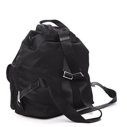 Prada Nylon Vela Saffiano Backpack Black 2 of 9