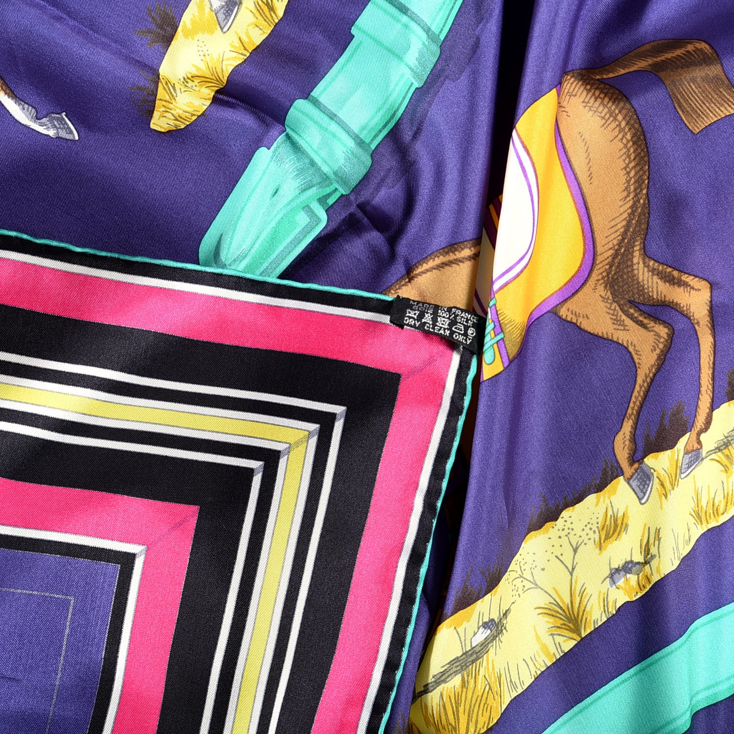 Hermes Silk Couvertures Et Tenues de Jour Scarf 140 6 of 7