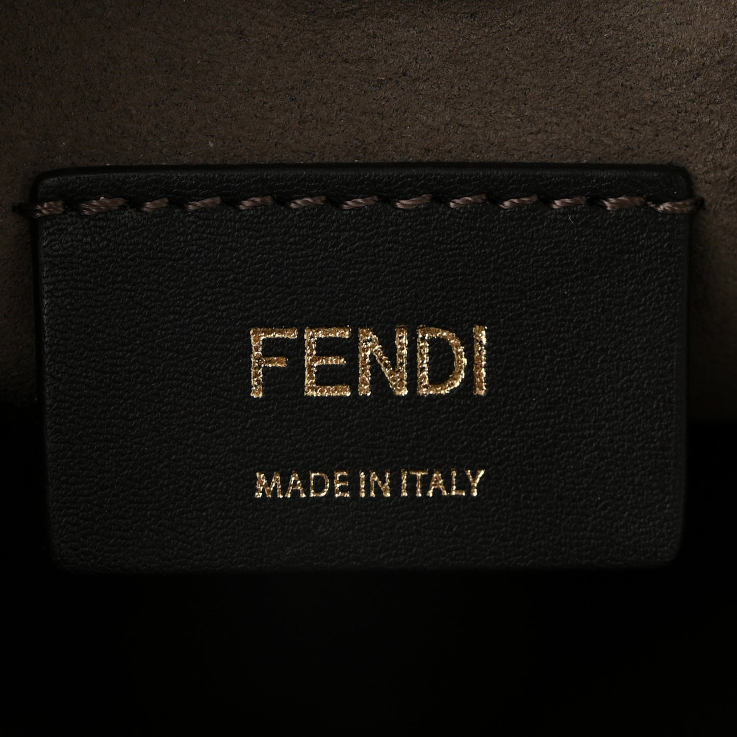 Vitello Liberty F is Fendi Bi-Color FF 1974 Embossed Mini Mon Tresor Bucket Bag Camelia Mandorlo