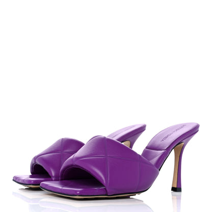 Bottega Veneta Nappa Quilted Rubber Lido Mule Sandals 39 Gumdrop 3 of 8